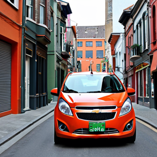 Home 16 **Image Prompt for Maneuverability:**
"A compact Chevrolet Spark navigating through narrow city streets, showcasing its excellent maneuverability. The scene should capture the car easily parking in a tight space, with bustling urban surroundings and pedestrians, emphasizing the vehicle's agility and control."